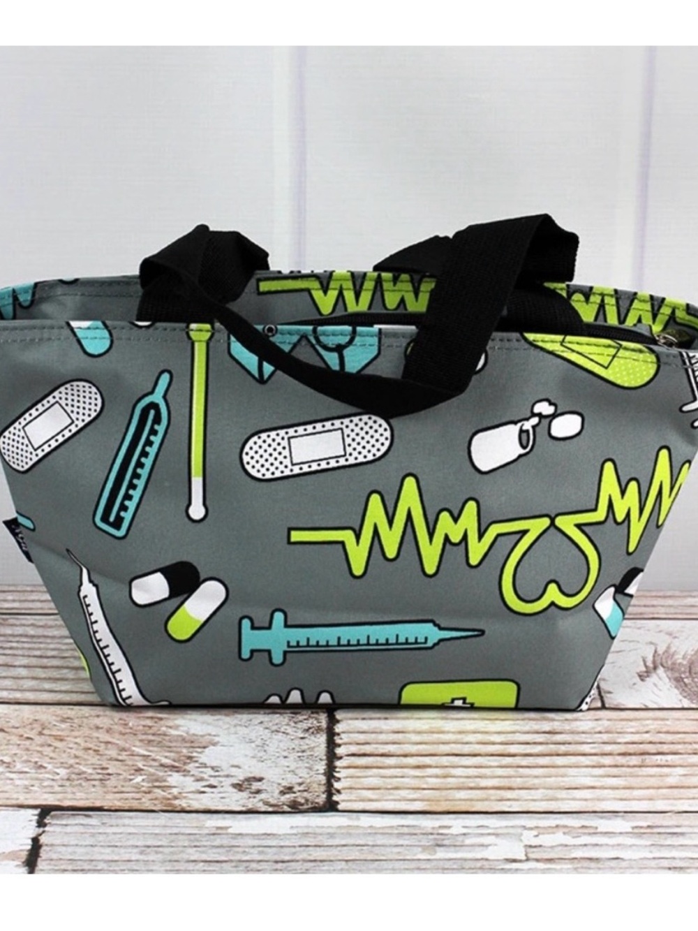 NGIL Nurse Life Insulated Lunch Tote Bag | NWT | Medical Print